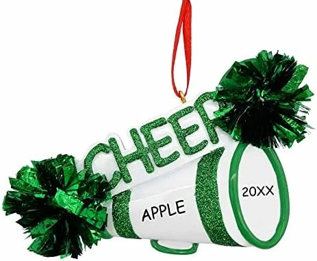 Personalized Cheerleader And Band Christmas Ornament (Red) 7 Personalized Cheerleader And Band Christmas Ornament (Red) - Image 7