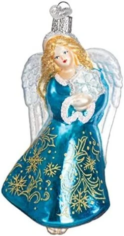 Old World Christmas Collection Glass Blown Ornaments For Christmas Tree Irish Angel -Department 56 Shop 51QE4Fz9p8L. AC