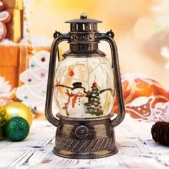 Christmas Snow Globes, Cardinal Snowman Christmas Tree Water Lantern, USB Powered & Battery, Holiday Decorations Gifts For Family, Children Or Friends -Department 56 Shop 51QmLYn8VYL