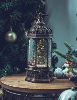 Christmas Snow Globe Lantern 11",USB & Battery Operated Lighted Swirling Glitter Water Lantern With Timer For Christma Home Decoration (Trees) 12 Christmas Snow Globe Lantern 11",USB & Battery Operated Lighted Swirling Glitter Water Lantern With Timer For Christma Home Decoration (Trees) -Department 56 Shop 51QoFsPwsCL