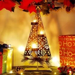 Winemana Tea Light Candle Holders, Christmas Decoration Xmas Tree Metal Tealights Candleholder With Pinecones, Christmas Tabletop Centerpieces For Home Kitchen Fireplace Mantle Holiday Party Decor 11 Winemana Tea Light Candle Holders, Christmas Decoration Xmas Tree Metal Tealights Candleholder With Pinecones, Christmas Tabletop Centerpieces For Home Kitchen Fireplace Mantle Holiday Party Decor -Department 56 Shop 51QzMmZxYJL. AC