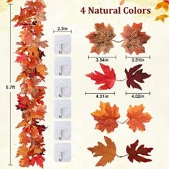 3 Pack Fall Decor For Home Fall Leaves Garland Thanksgiving Decorations Indoor Outdoor 5.8Ft/Piece Artificial Maple Leaf Garland For Autumn Harvest Halloween Party Thanksgiving Fireplace Decor (Red) 13 3 Pack Fall Decor For Home Fall Leaves Garland Thanksgiving Decorations Indoor Outdoor 5.8Ft/Piece Artificial Maple Leaf Garland For Autumn Harvest Halloween Party Thanksgiving Fireplace Decor (Red) -Department 56 Shop 51RnO9YFMqL