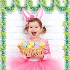 Chuangdi Easter Metallic Glitter Garlands Easter Mixed Color Chunky Garlands Metallic Tinsel Glittering Garland Hanging Decorations For Easter Party Decor (Vibrant Style,6 Pieces) -Department 56 Shop 51RouRO5YpL