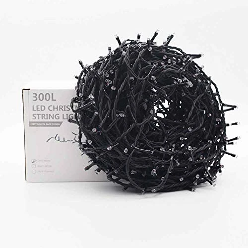 YASENN 300LED 99Ft Christmas String Lights Plug In,Fairy Lights 8 Lighting Modes For Garden Tree Patio Porch Decorations(Cool White LED Black Cable) 1 YASENN 300LED 99Ft Christmas String Lights Plug In,Fairy Lights 8 Lighting Modes For Garden Tree Patio Porch Decorations(Cool White LED Black Cable)