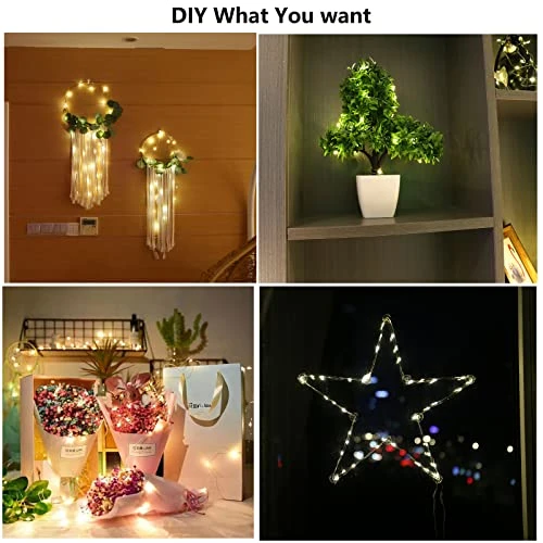 ZSJWL 18 Pack Fairy Lights Battery Operated,7Ft 20 Led Mini Battery String Lights, Waterproof Copper Wire Lights For Wedding Party Bedroom Christmas Decoration, Warm White 1 ZSJWL 18 Pack Fairy Lights Battery Operated,7Ft 20 Led Mini Battery String Lights, Waterproof Copper Wire Lights For Wedding Party Bedroom Christmas Decoration, Warm White