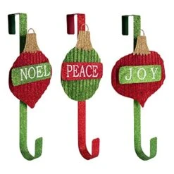 Melrose Decorative Metal Over The Door Wreath Hanger - Noel Ornament