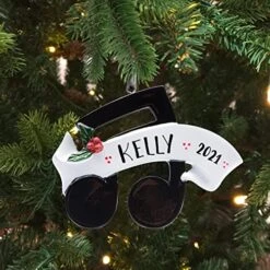 UniqXmas Personalized Music Note Christmas Ornament 2023 | Musical Symbol With Ribbon And Holly Berry For Xmas Tree | Musician Composer Singer Music Lover Keepsake Gift - Custom Name & Year -Department 56 Shop 51S32KbQwqL