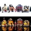 MGTHDS Christmas Village Sets 12PCS, Christmas Village Houses With LED Light, Christmas Village Collectible Buildings Home Decor Xmas Gifts -Department 56 Shop 51S3sZiC3WL