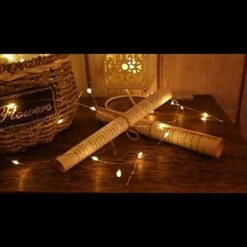 JETENCN 12 Pack 6.9ft 20 LED Fairy Lights Battery Operated, Waterproof Copper Wire Lights, Mini String Lights Firefly Starry Lights For Christmas Wedding Party Mason Jar Decoration (Warm White) -Department 56 Shop 51SWyqCWTHL