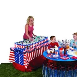 Patriotic Red, White And Blue Tinsel Garland For 4th Of July Or Memorial Day Decorations - 24 Feet - Party Supplies And Decor -Department 56 Shop 51SbO5jIv1S