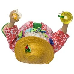 Kurt Adler Fabriche' Beach Santa, 10-Inch, 2-Piece Set -Department 56 Shop 51T338AbELL