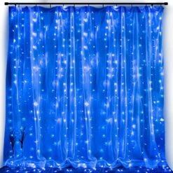 Window Curtain String Lights 20 Feet 600 Led Fairy Twinkle Lights With Remote, Timer, 8 Modes For Room Wedding Party Backdrop Outdoor Indoor Decoration, Warm White, Unconnectable, Curtain Not Included -Department 56 Shop 51T3uVYivtL. AC
