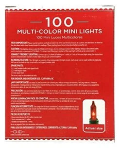 Holiday Time 100 Multi-Color Mini Lights - Green Wire (2 Pack) -Department 56 Shop 51TCCmL9FiL