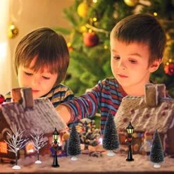 Coume Christmas Tree Snow Covered Branch Village Tree Artificial Christmas Village Displays Tree With Christmas Lamp Post Lantern For Christmas Winter House Holiday Decor (Elegant Style, 12 Pieces) 8 Coume Christmas Tree Snow Covered Branch Village Tree Artificial Christmas Village Displays Tree With Christmas Lamp Post Lantern For Christmas Winter House Holiday Decor (Elegant Style, 12 Pieces) -Department 56 Shop 51TlmBx8qFL