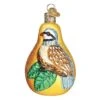 Old World Christmas Ornaments Partridge In A Pear Glass Blown Ornaments For Christmas Tree -Department 56 Shop 51U71my3z3L