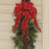 Floral Home Decor Holiday Pine Door Swag CR1023 Outdoor-Decoration-Christmas -Department 56 Shop 51UKb9qt3jL