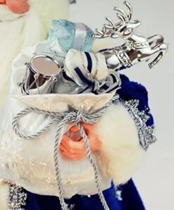 Windy Hill Collection 16" Inch Standing Royal Blue Santa Claus Christmas Figurine Figure Decoration 416110 -Department 56 Shop 51UMN8tJYTL