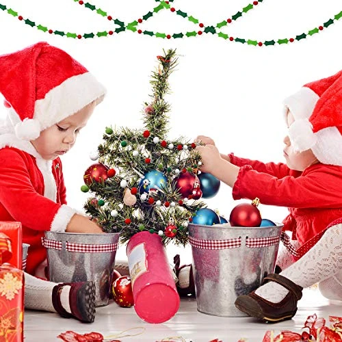 Felt Ball Garland Felt Banner Holiday Holly And Berries Felt Banner Pom Pom Garland Decoration Holiday Decor 4 Felt Ball Garland Felt Banner Holiday Holly And Berries Felt Banner Pom Pom Garland Decoration Holiday Decor - Image 4