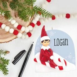 Hallmark Personalized Christmas Ornament, Elf On The Shelf (0002HCM5498) -Department 56 Shop 51UiAUAYInL
