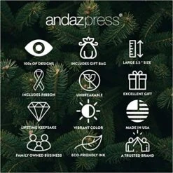 Andaz Press Funny Round Metal Christmas Ornament, Atheist Who Loves Presents, 1-Pack, Includes Ribbon And Gift Bag -Department 56 Shop 51UjHuUVQIL