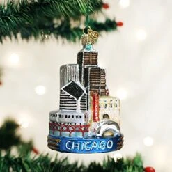 Old World Christmas Glass Blown Ornament Chicago (20091) -Department 56 Shop 51Up8gVuxVL