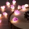 Genuine Amethyst Crystal Decorative Lights Cute Fairy String Lights 10ft 30 Natural Stones With Remote For Bedroom Hanging Ornaments Reiki Party Night Light Wedding Room Décor Mother's Day Gift -Department 56 Shop 51Urn9ygYPL