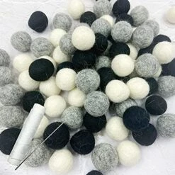 Wool Pom Pom Ball 2cm 80pc Felt Ball Party Decor DIY Custom Felt Ball Home Decor Garland -Department 56 Shop 51UuMNvd9qS