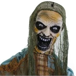 Haunted Hill Farm Dungeon Dave The Animatronic Twisting Zombie In Chains With Backdrop And Folding Door Hook For Scary Hanging Halloween Decoration -Department 56 Shop 51VB31uSfAL