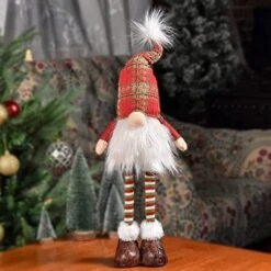Christmas Lights Gnome Decorations For Valentine With Music Funciton, 2022 Ornaments Handmade Xmas Standing Figurine With Grey Snow Hat, 24 Inch Red Swedish Tomte Santa Holiday Elf Indoor Decor Gifts -Department 56 Shop 51WDVXJXPL. AC