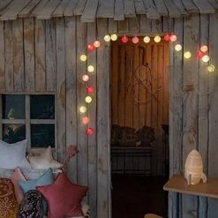 GuirLED Nomads - ﻿String Light Garland LED USB - Fairy Light - Baby Nightlight 2h - AC Adapter Included - 3 Intensities 24 Cotton Balls - 7.87ft 2.4m - Tagada -Department 56 Shop 51WggcuqgsL