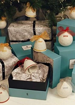 LLADRÓ 2019 Christmas Bell. Porcelain Christmas Bell. -Department 56 Shop 51WpdGUKD8L