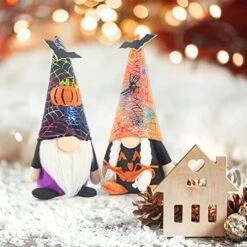 2 Pack Christmas Decorations Christmas Gnomes Decorations For Home - Fall Gnomes Tiered Tray Decor Christmas Table Ornaments, Pumpkin Witch Gnomes Christmas Decor -Department 56 Shop 51WqkOwR1GL