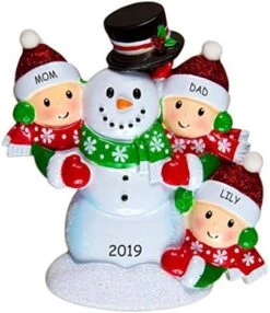 Personalized Snowman Fun Family Christmas Ornament (Family Of 3) 7 Personalized Snowman Fun Family Christmas Ornament (Family Of 3) -Department 56 Shop 51XGJkdmTAL. AC