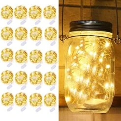 LEDIKON 20 Pack LED Fairy Lights Battery Operated String Lights - 3.3ft 20 LED,Copper Wire Warm White | Wedding,Party Centerpieces,Table Decor | DIY Crafts,Graduation,Home Decor | Mason Jars Décor 17 LEDIKON 20 Pack LED Fairy Lights Battery Operated String Lights - 3.3ft 20 LED,Copper Wire Warm White | Wedding,Party Centerpieces,Table Decor | DIY Crafts,Graduation,Home Decor | Mason Jars Décor -Department 56 Shop 51XiohjIbL. AC