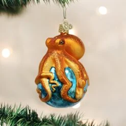 Old World Christmas Ornaments: Sea And Water Animals Glass Blown Ornaments For Christmas Tree, Octopus -Department 56 Shop 51XjcydBP9L