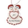 Our First Christmas Personalized Christmas Ornament - Calliope Designs - 4.5" Tall - First Christmas As Mr. And Mrs. - Just Married - Free Customization