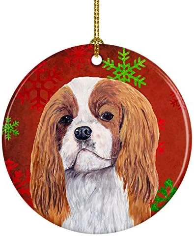 Caroline's Treasures Min Pin Red And Green Snowflakes Holiday Christmas Ceramic Ornament Christmas Tree Hanging Decorations For Home Christmas Holiday, Party, Gift, 3 In, Multicolor 6 Caroline's Treasures Min Pin Red And Green Snowflakes Holiday Christmas Ceramic Ornament Christmas Tree Hanging Decorations For Home Christmas Holiday, Party, Gift, 3 In, Multicolor - Image 6