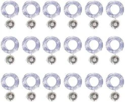 Fairy String Lights With 3 Flashing Modes, 18 Pcs 20 LED Flickering Waterproof Starry Firefly Lights Battery Operated, 2 Meters/7 Feet Copper Wire Lights, DIY Party Wedding Christmas Decor(Cool White) -Department 56 Shop 51YnHmrA81L. AC