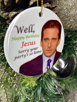 PhoenixAppeal The Office Ornaments - Christmas Tree Ornaments - The Office Ornaments : Dwight Schrute - Michael Scott - Dunder Mifflin (Michael Scott) -Department 56 Shop 51Z5QeFxRdL