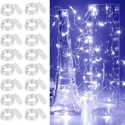 32 Pcs 10ft 30 LED Fairy Lights Battery Operated Waterproof Copper Wire Mini String Lights Firefly Starry Moon Lights For Jars DIY Gifts Wedding Party Bedroom Patio Decorations Christmas(Warm White) -Department 56 Shop 51Z5nTiXm8L. AC