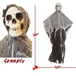 Halloween Decorations Hanging The Skull, The Ghost Door-Hanger Hanging Skull Horror Pack Of 3 4 Halloween Decorations Hanging The Skull, The Ghost Door-Hanger Hanging Skull Horror Pack Of 3 -Department 56 Shop 51Z8qavEQJL