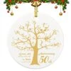 50 Years Anniversary Ornament, 2023 Christmas Hanging Ornament, 50th Years Couple Gifts For Wedding Anniversary, 50thHusband&Wife Married Decoration, 2023 Couple Christmas Ceramic Ornament With Ribbon 18 50 Years Anniversary Ornament, 2023 Christmas Hanging Ornament, 50th Years Couple Gifts For Wedding Anniversary, 50thHusband&Wife Married Decoration, 2023 Couple Christmas Ceramic Ornament With Ribbon -Department 56 Shop 51ZVjGsZtRL