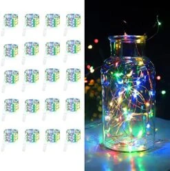LEDIKON 20 Pack LED Fairy Lights Battery Operated String Lights - 3.3ft 20 LED,Copper Wire Warm White | Wedding,Party Centerpieces,Table Decor | DIY Crafts,Graduation,Home Decor | Mason Jars Décor 16 LEDIKON 20 Pack LED Fairy Lights Battery Operated String Lights - 3.3ft 20 LED,Copper Wire Warm White | Wedding,Party Centerpieces,Table Decor | DIY Crafts,Graduation,Home Decor | Mason Jars Décor -Department 56 Shop 51ZYu2ZqawL. AC