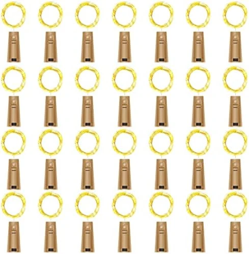 AOTHOD 28 Pack Wine Bottle Lights With Cork – Cork Lights For Wine Bottles 7 Ft Silver Wire Mini Cork Fairy Lights Battery Operated, Tiny Wine Cork Lights For DIY,Party, Wedding,Decor (Warm White) 7 AOTHOD 28 Pack Wine Bottle Lights With Cork – Cork Lights For Wine Bottles 7 Ft Silver Wire Mini Cork Fairy Lights Battery Operated, Tiny Wine Cork Lights For DIY,Party, Wedding,Decor (Warm White) - Image 7