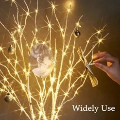 BAOLITVINE Birch Branch Lights With Timer Battery Operated 100 LED Fairy Lights, Lighted Willow Branches For Home Bedroom Fireplace Christmas Decoration Inside Outdoor 14 BAOLITVINE Birch Branch Lights With Timer Battery Operated 100 LED Fairy Lights, Lighted Willow Branches For Home Bedroom Fireplace Christmas Decoration Inside Outdoor -Department 56 Shop 51ZzptPFhIL
