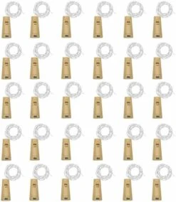 20 Pack 10 LED Wine Bottle Cork Lights, Fairy Mini String Lights Copper Wire, Battery Operated Starry Lights For DIY, Christmas, Halloween, Wedding, Party, Indoor&Outdoor (20 Pack, Cool White) -Department 56 Shop 51aCO6Y3CEL. AC