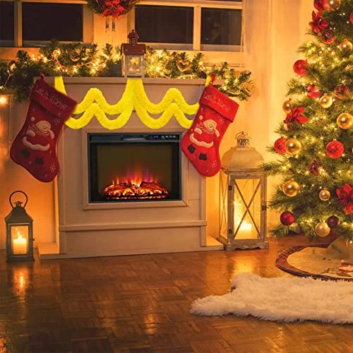 50 Feet Christmas Foil Fringe Garland Metallic Tassle Banner Wall Hanging Tinsel Streamers Backdrop For Parade Floats, Wedding, Birthday, Halloween, Xmas Tree Party Decorations(2" X 50', Yellow) 5 50 Feet Christmas Foil Fringe Garland Metallic Tassle Banner Wall Hanging Tinsel Streamers Backdrop For Parade Floats, Wedding, Birthday, Halloween, Xmas Tree Party Decorations(2" X 50', Yellow) - Image 5