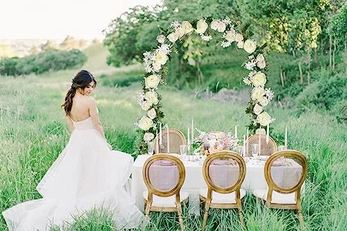 Artiflr 2 Pakc Artificial Peony Garland Flowers, 12ft Floral Greenery Garland Rose Flower Vine Garland With Mixed Peony Flowers And Green Leaves For Wedding Dining Table Home Party Decor (2, White) 3 Artiflr 2 Pakc Artificial Peony Garland Flowers, 12ft Floral Greenery Garland Rose Flower Vine Garland With Mixed Peony Flowers And Green Leaves For Wedding Dining Table Home Party Decor (2, White) - Image 3