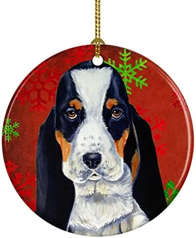 Caroline's Treasures Min Pin Red And Green Snowflakes Holiday Christmas Ceramic Ornament Christmas Tree Hanging Decorations For Home Christmas Holiday, Party, Gift, 3 In, Multicolor 15 Caroline's Treasures Min Pin Red And Green Snowflakes Holiday Christmas Ceramic Ornament Christmas Tree Hanging Decorations For Home Christmas Holiday, Party, Gift, 3 In, Multicolor - Image 15