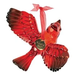 Department 56 Acrylic Christmas Basics Cardinal Bird Hanging Ornament, 3.125 Inch, Red